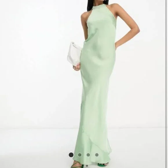ASOS | Dresses | Asos Halter Maxi Dress Nwt | Poshmark